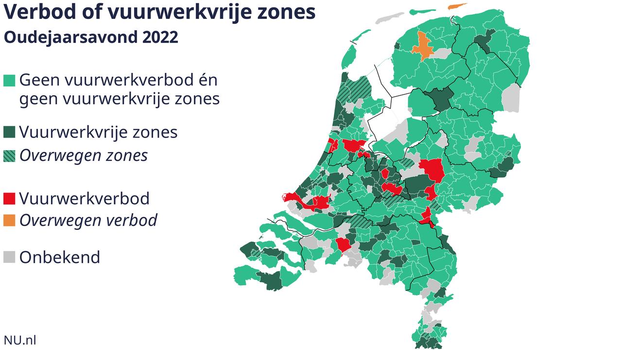 Geen pandemie meer, nog wel een volledig vuurwerkverbod in twaalf gemeenten