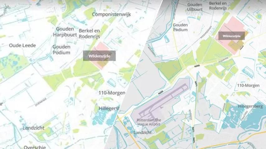 Deze nieuwbouwwijk had geen idee van de landingsbaan in de buurt.