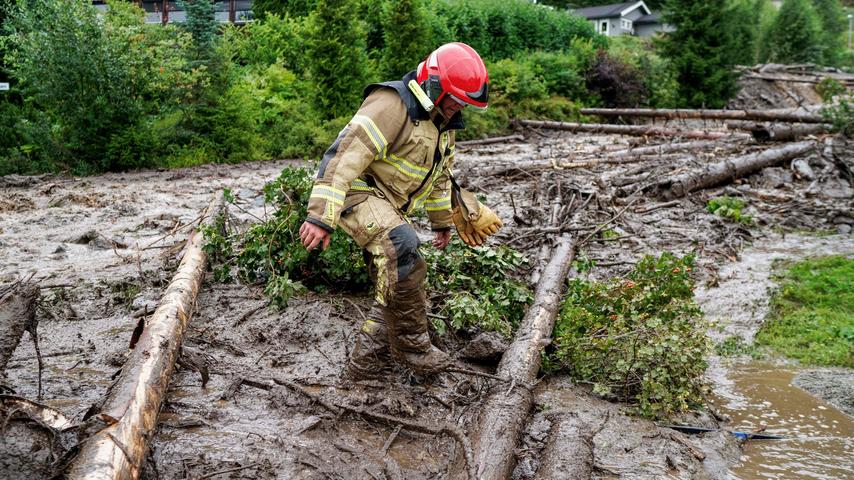 Evacuaties in Noorwegen als gevolg van de hoogste rivierstand in vijftig jaar