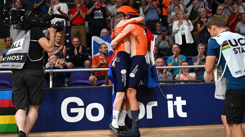 Havik en Van Schip winnen eerste Nederlandse WK-goud op koppelkoers