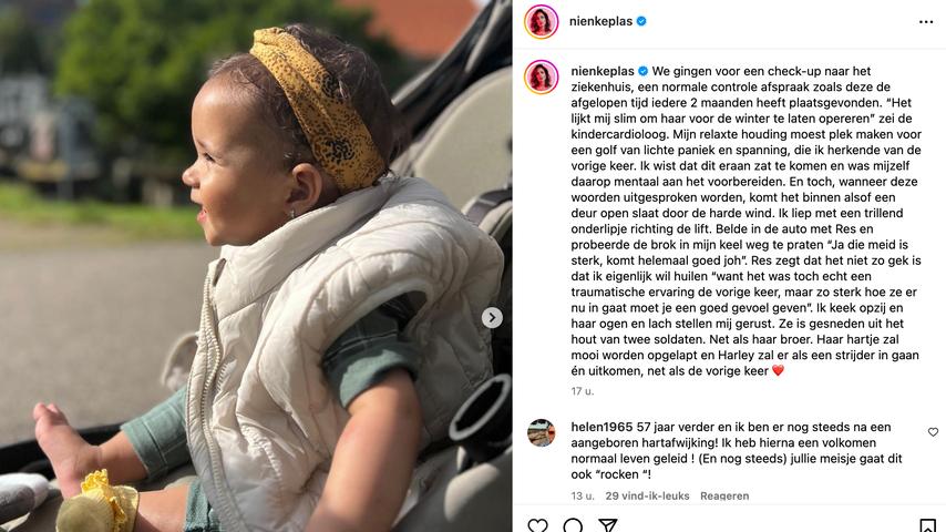 Nienke Plas, dochter van, moet opnieuw een hartoperatie ondergaan