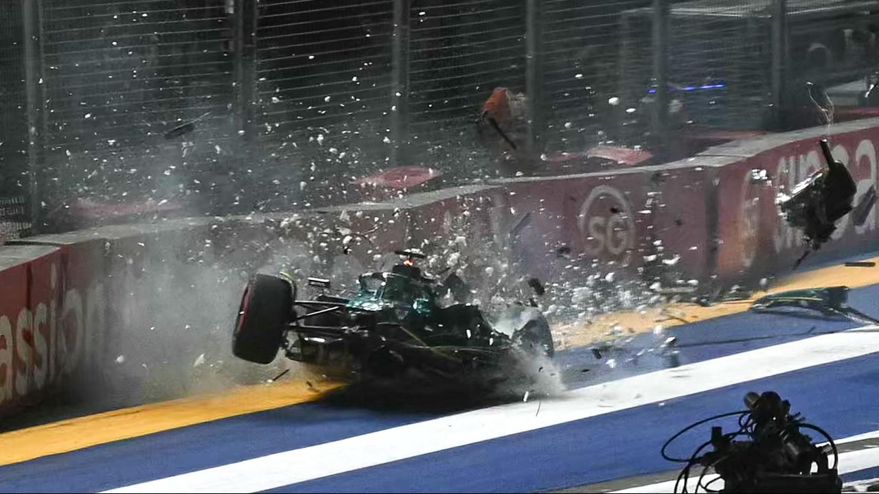 Aston Martin-coureur Stroll uitgesloten van GP Singapore als gevolg van crash tijdens kwalificatie