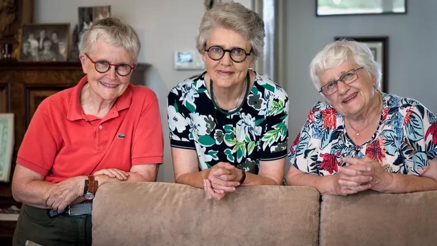 Deze drie zussen wonen al 73 jaar samen en zijn zorgzaam voor elkaar