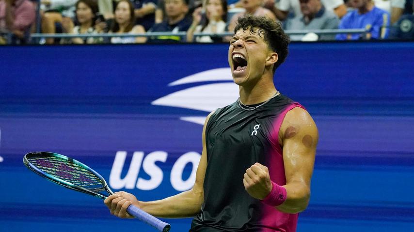 Djokovic bereikt tiende US Open-finale na tegenslag tegen sensatie Shelton