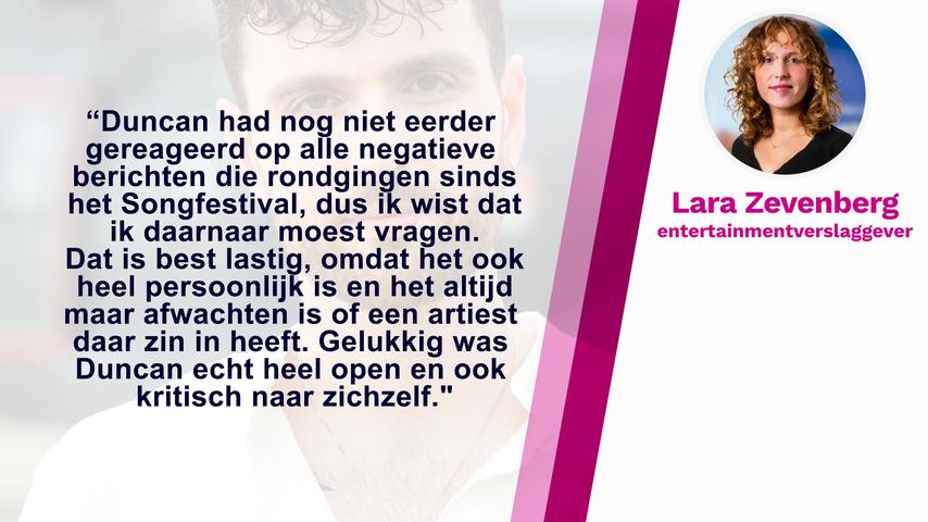 over zijn verledenDuncan Laurence over zijn persoonlijke achtergrond