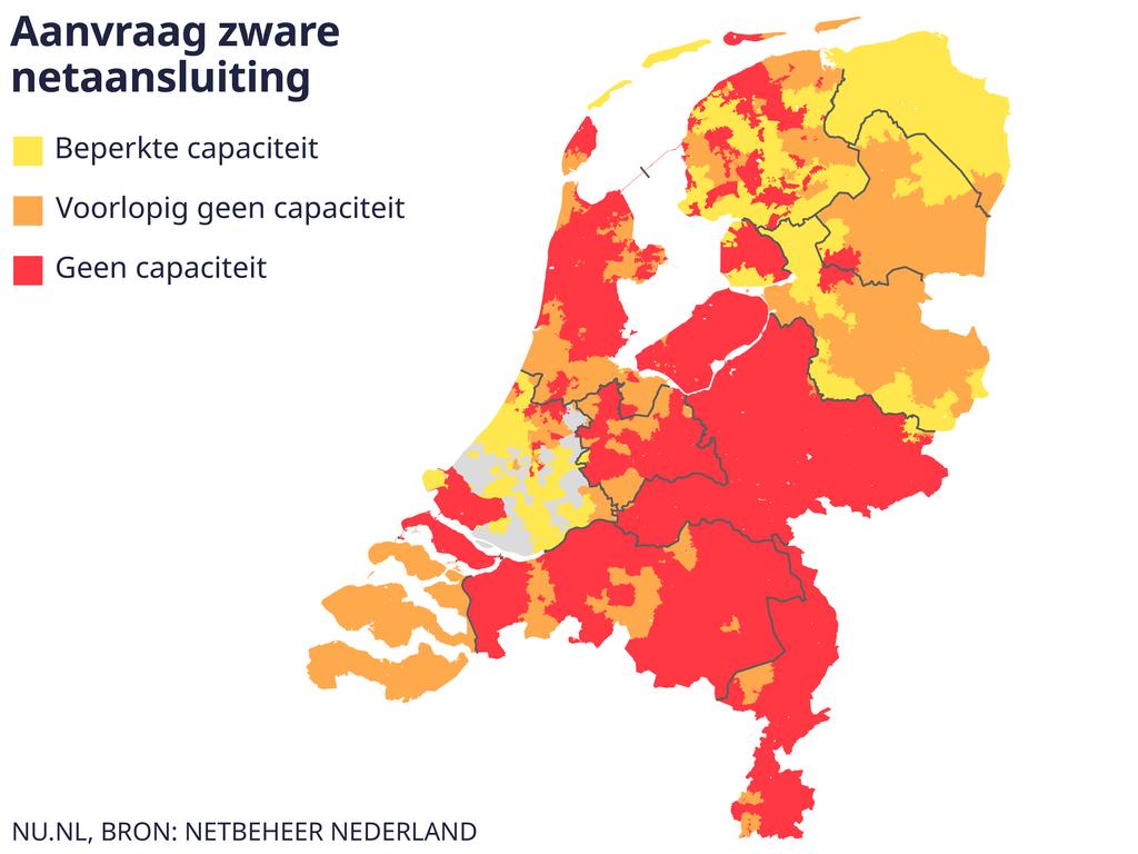 Hoe komt het dat het stroomnet overbelast is en bedrijven op een wachtlijst staan?