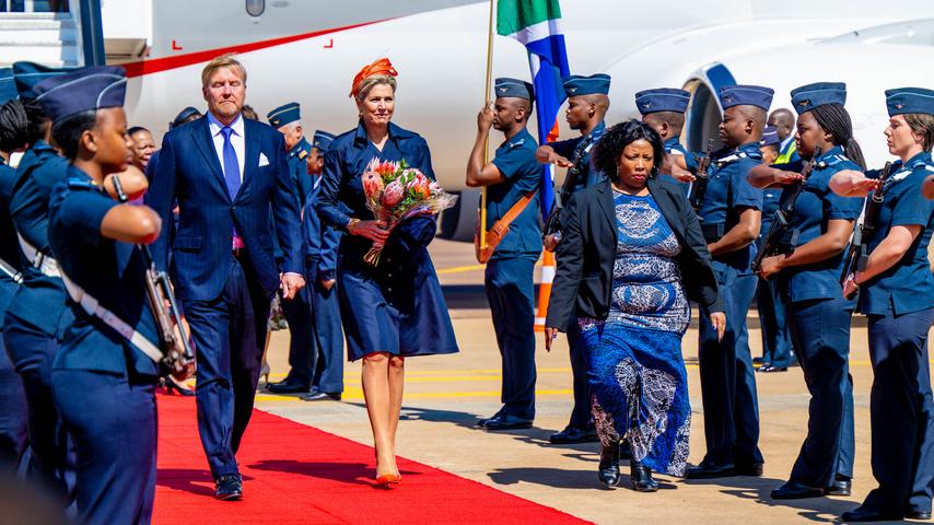 Koning Willem-Alexander en Koningin MÃ¡xima bezoeken Zuid-Afrika voor staatsbezoek