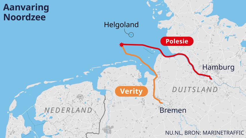 Zoektocht naar vier vermisten van gezonken vrachtschip mislukt