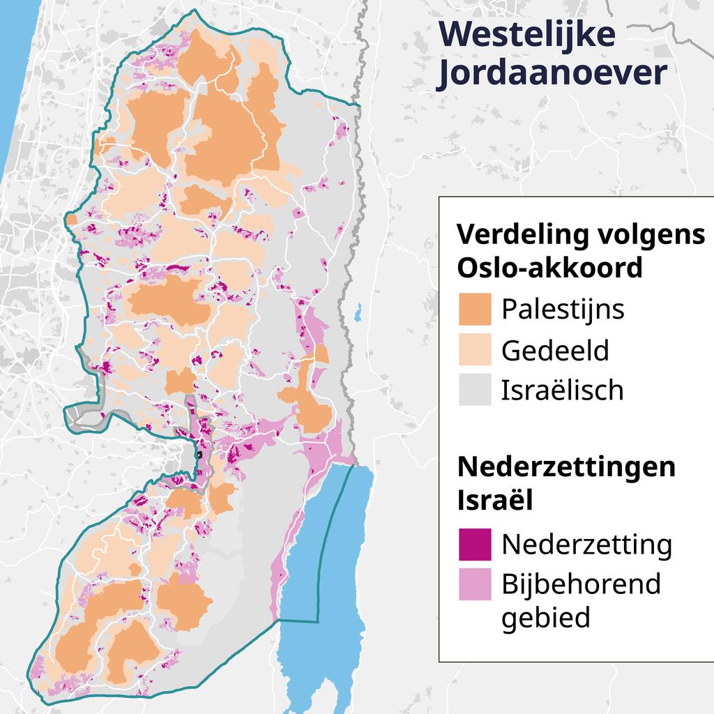 Het conflict in Gaza en de situatie op de Westelijke Jordaanoever.