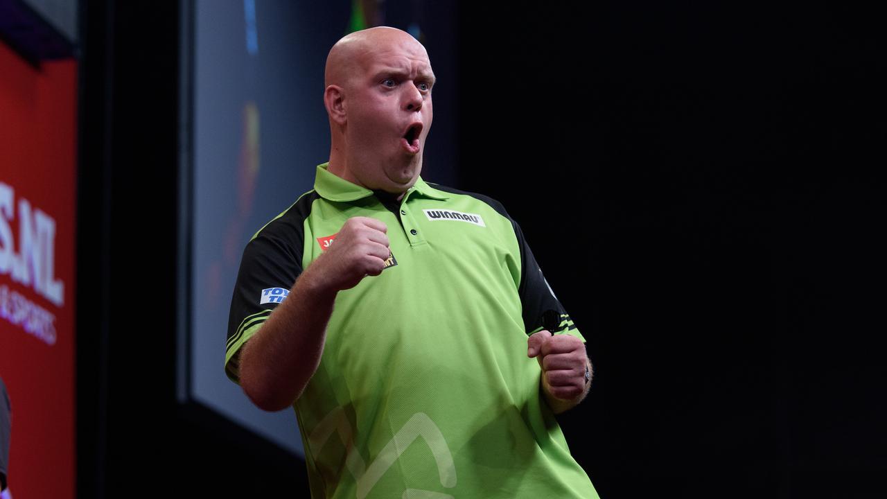 Michael van Gerwen en Danny Noppert sluiten groepsfase van Grand Slam of Darts foutloos af