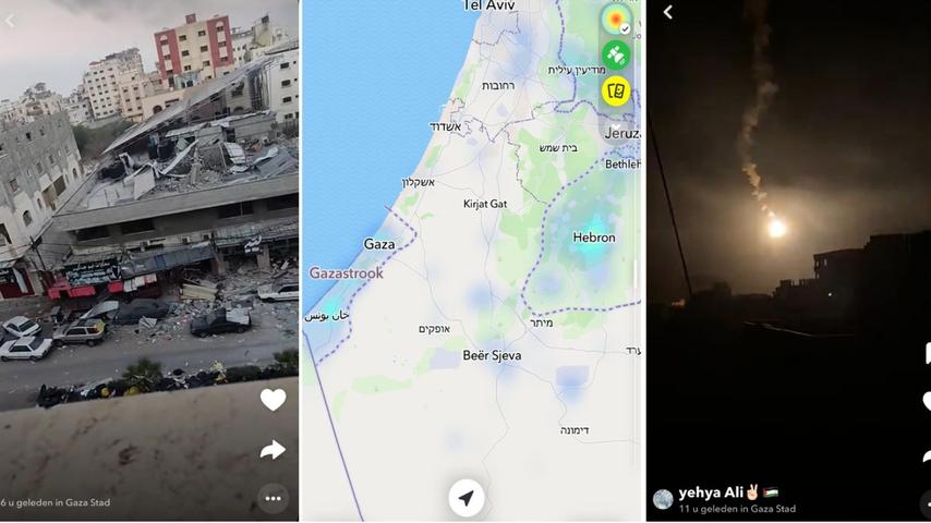 Snapchat biedt een ongecensureerd kijkje in het leven van de mensen uit Gaza