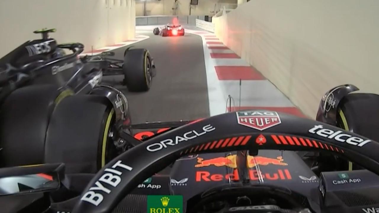 Verstappen's actie leidt tot verbod op inhalen in Abu Dhabi pitsstraat