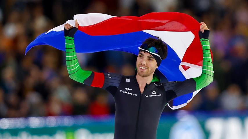 Roest wint vijfde NK-titel op 5.000 meter, Bergsma buiten podium