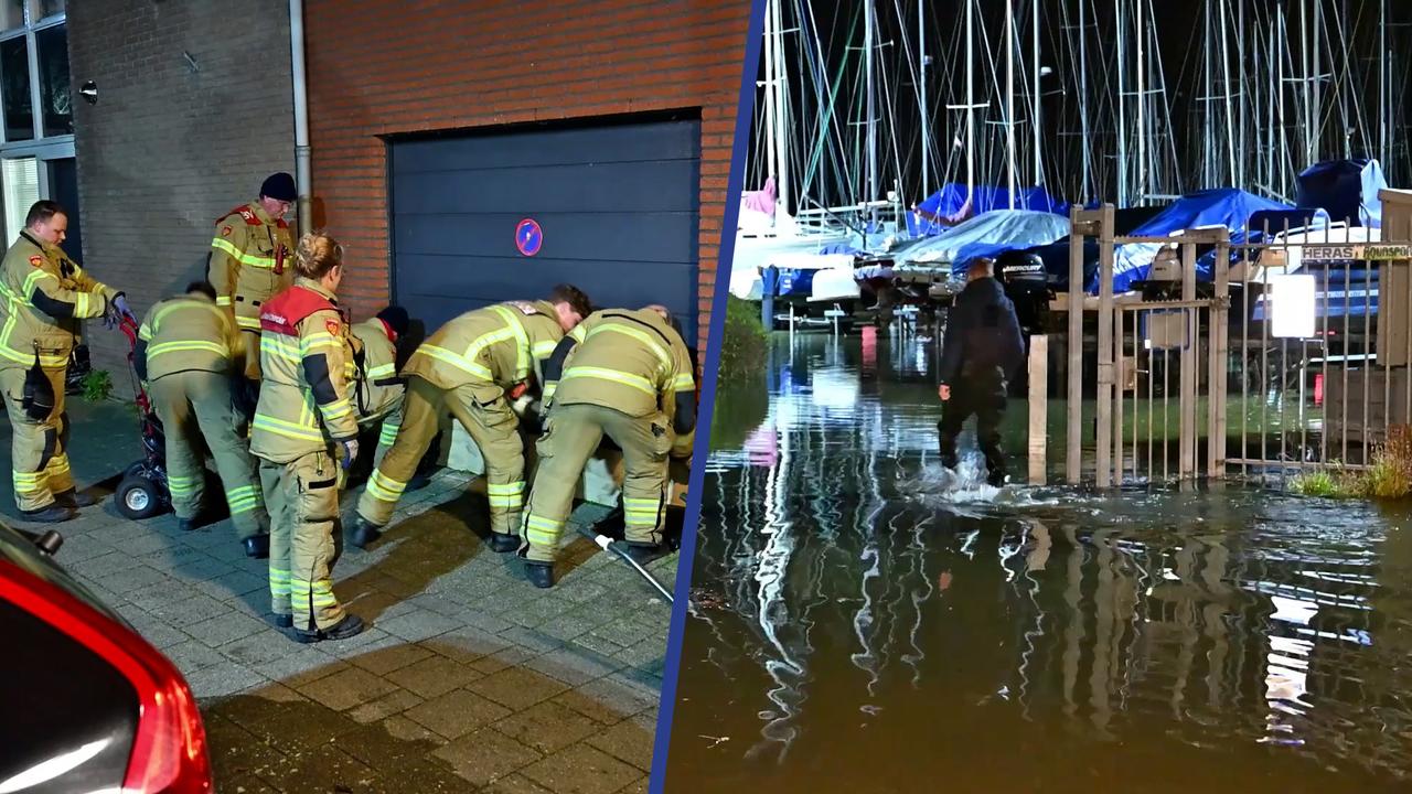 Volendam: Wateroverlast - 'Kelders staan het eerst onder water'